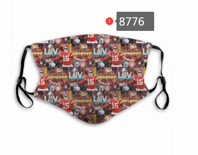 2020 Kansas City Chiefs 242 Dust mask with filter->nfl dust mask->Sports Accessory